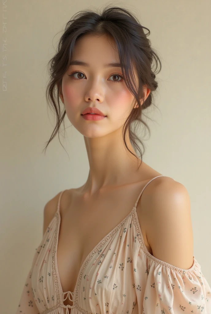 top-quality、masterpiece、超A high resolution、(Photorealsitic:1.5)、Raw foto、30-years old、((fullnude))、femele、murky、deep-shadows、cold light、Sexy appearance、((shorth hair))