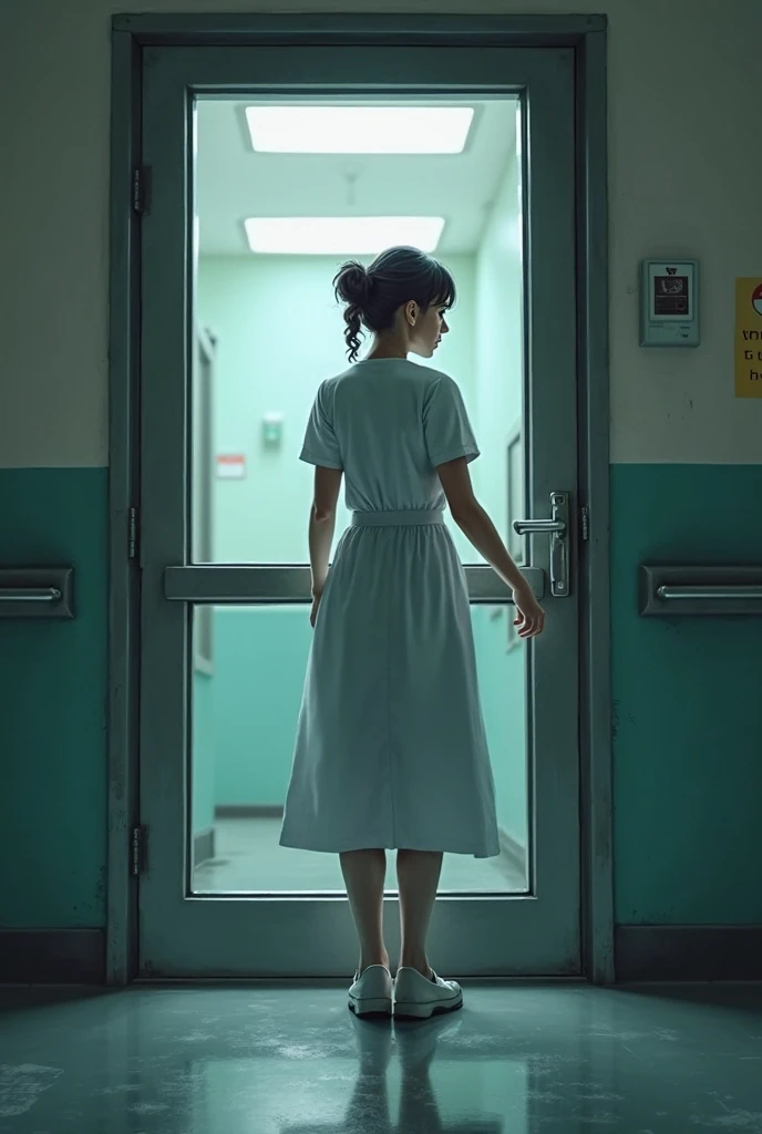 A beautiful Japanese girl with fair skin and angelic features...... She is a teenager、Looks like a slender middle school student. The girl is wearing a ballet costume, tome'a little embarrassing for her. She has a childish appearance with a flat . The stage is a hospital, especially in pediatric wards. The doctor is conducting a medical examination of the girl, Includes  examination. The atmosphere inside the hospital is professional and clean...... The girl is a little nervous about the vaccination she is about to receive...... The artwork is、Must be realistic, Highly detailed photorealistic quality, high resolution render。. Color palette should be soft and pastel, Gives a cute and innocent atmosphere. Lighting should be balanced and natural, Beautifully illuminate the scene.、Show nipples、Underpants１becomes a sheet、Flipping through underwear、Pained look、receive an injection、Hold the knife、Rehabilitation、male scary  doctor、sexual harassment、Examination without clothing