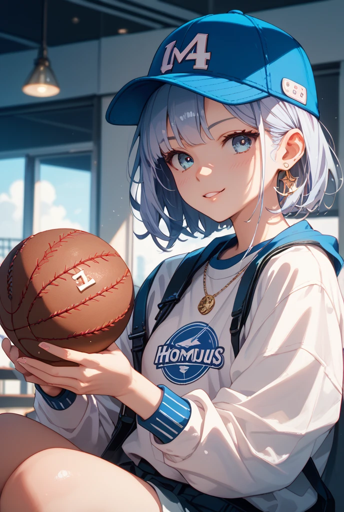 A boy,Youth and youth,Basketball in hand,vivaciousness,ssmile,The upper part of the body,Realistis