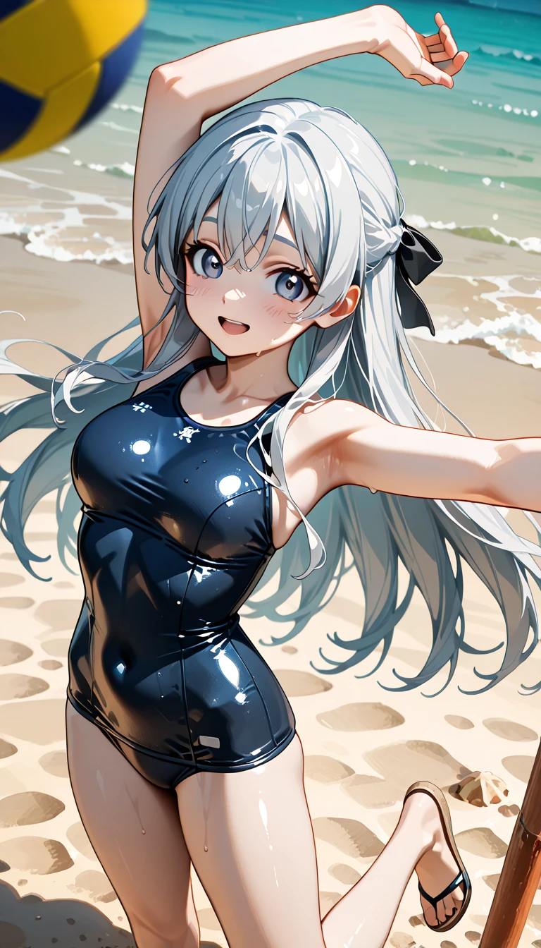 (Super detailed、Ultra-high resolution、8K masterpiece、Vibrant colors)、((Flat Color))、((Floating water))、Night Coast、Colorful Light、 A woman in a sexy swimsuit、(Angle from directly below）、(Silver chain body jewelry)、Jump、Random Sexy Poses、 ((body paint、Pop tattoo on thigh))、Big Breasts、 (Tight swimsuit、choker）、cameltoe、Beautiful hip line、Butt、 (Twin tails、Vermilion, blue, silver, golden hair、hair ornaments)、Beautiful blue eyes、Beautiful red lip、（fun、smile）、TWICE&#39;s Tzuyu&#39; on pause