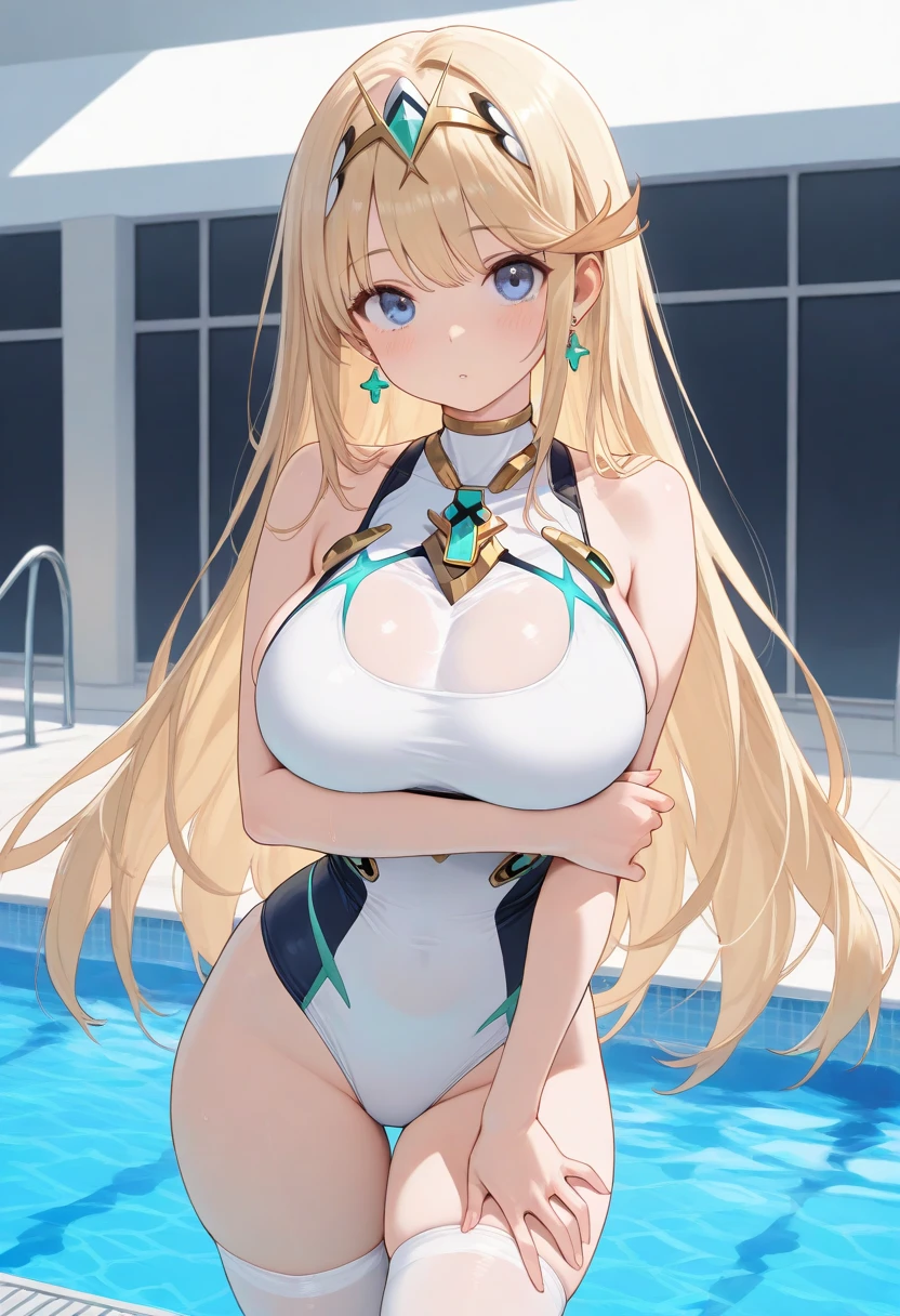 more_details:1, add_detail:1, multiple girls, group picture, lineup, harem, 6+girls, (((masterpiece))), (((ultra-HD))), (((an extremely detailed and delicate))), (((best quality))), (ultra detailed:1.5), (((hyper extreme detailed))), (high res:1.3), (high saturation:1.3), (iridescent), (chromatic aberration), (illustration:1.4), (concept art), (stunning art), (extremely detailed CG unity 8k wallpaper), (8k:1.3), (beautiful detailed anime face:1.5), heavy lines, anime coloring, vibrant colors, (beautifully detailed face:1.3), (beautiful detailed eyes:1.3), (((depth of field))), (beautiful), curvaceous, (glossy skin:1.3), shiny skin, shiny hair, super detailed skin, very detailed, beautiful body, detailed body, perfect anatomy, nice hands, perfect hands, detailed hands, delicate hands and arms, hand with delicate five fingers, simple finger shape, beautiful detailed shading, cinematic shading, beautiful lighting, cinematic lighting, beautiful detailed glow, cinematic glow, dramatic lighting, perfect lighting, (2 girl:1.3), (sharp focus:0.6), (large breasts:1.3), (hanging breasts), (armpits:0.6), collarbone, navel, thighs, (long hair:1.3), hair over one eye, (swept bangs), (gold blonde hair:1.3), (red eyes:1.3), beautiful detailed eyelashes, long eyelashes, slanted eyes, shiny lips, (fashion make up:0.8), nail polish, (((((looking at viewer))))), (thick:0.6), (abs:0.8), toned, (cutout micro triangle thong bikini swimsuit:1.3), (((intricate, delicate outfit))), night, moon, (ray tracing:2.0), reflection light, (beautiful detailed starry sky:1.3), (night pool), (illuminated poolside), (neon-colored lights), (colorful light display), (neon light), (floating glow), pool party, summer, summer pool party, classy, luxurious, poolside bed, (resort), (tropical scenery), warm light, warm colors, warm accent, outdoors, (scenery), cowboy shot, walking, dynamic pose, evil grin, seductive face,