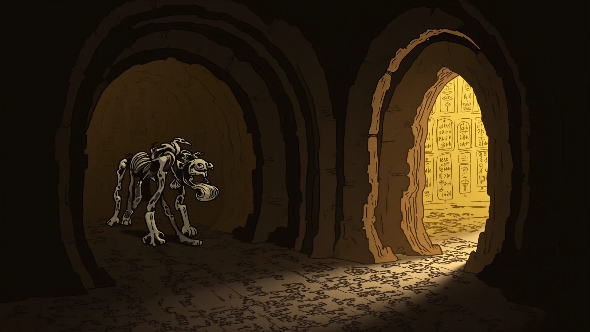 anthropomorphic lizard, slavegirl, in tattered rags, In the cave