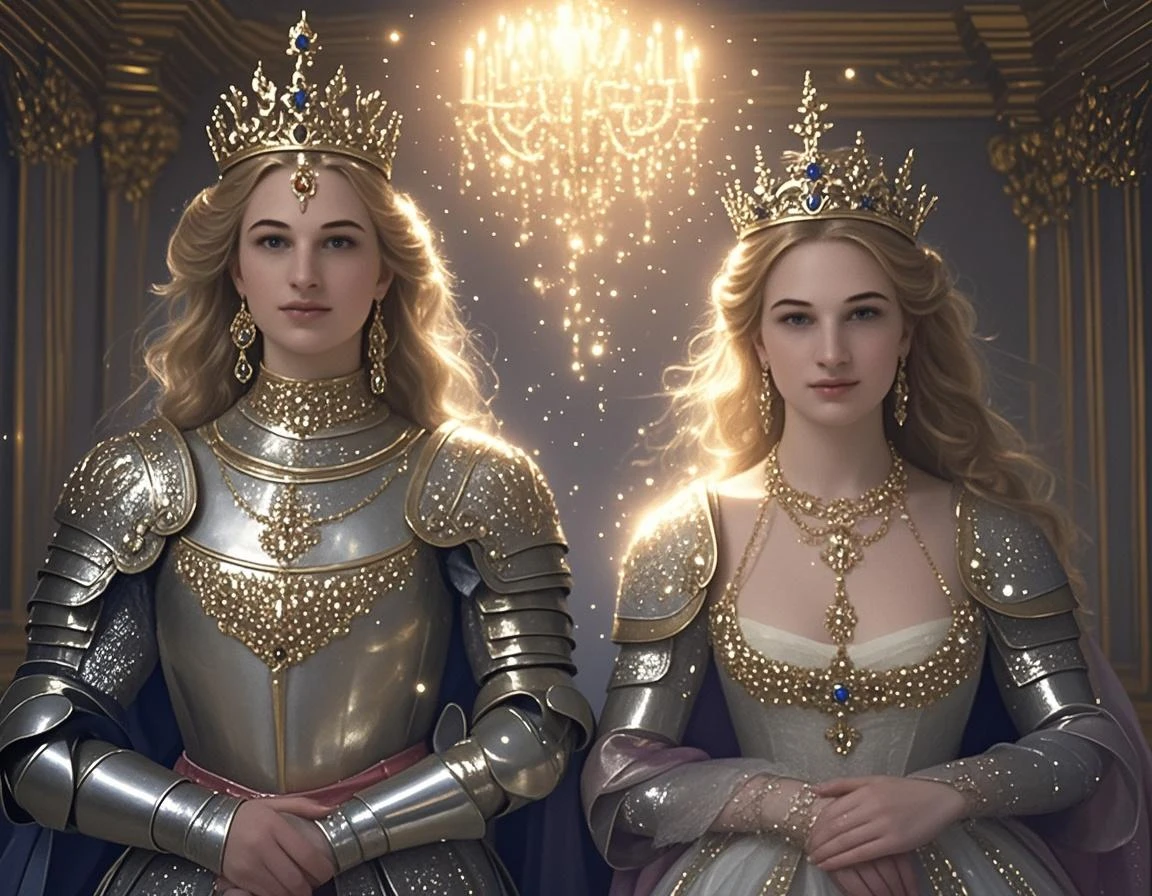 blonde with a crown on her head posing for a photographer, Detailed matte fantasy portrait, girl Blonde princess, Portrait of the Queen of Light, beautiful fantasy art portrait, beautiful fantasy portrait, blonde - haired princess, highly detailed vfx portrait of, portrait of a princess, Beautiful little princess, fantasy art portrait, matte painting portrait shot, fantasy portrait, fantasy portrait art