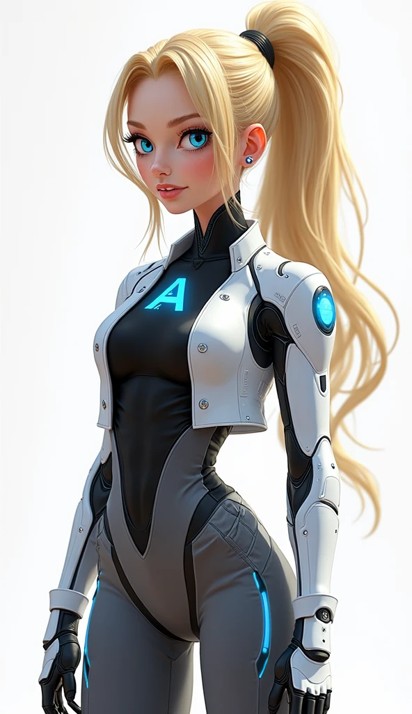 masterpiece, best quality, film, official art, sand colors, natural colors propaganda art, movie wallpaper, highly detailed cg unified 4k wallpaper, intricate details, white background, upper body, face focus, concept art, production art, (, high resolution, (realistic, photorealistic:1.2), physics-based rendering, machine, reflection, realistic, cyberpunk, Symmetrical front view close-up Eye-symmetry in headshots Face Very sharp focus Realistic award-winning matte drawing Movie Light 1 boy, mecha, (illustration: 1.1), slim, fair-skinned, delicate face, kingrove, glow, tights, (long blonde hair), green eyes, battlefield, chip, glow, sword, ghost in the shell Kusanagi motoko, translucent high leg, smile, tongue bout, open legs,