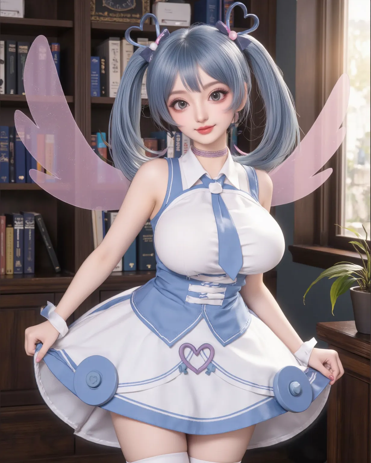NSFW,,((1 man and 1 woman,having sex)),riding on top of a naked man,On all fours,vaginal penis,small breasts,Nipples,smile,silver hair,hair above one eye,pink eyes,((magical girl costume)),detached sleeves,beret,ribbon,Heart Pendant,earrings,(masterpiece,Highest image quality,best quality)
