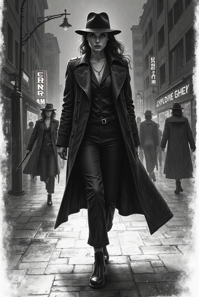 noir detective in Los Angeles,, polarized light, concept art, digital art, highly detailed, intricate, sharp focus, trending on artstation, art by artgerm and greg rutkowski and alphonse mucha 