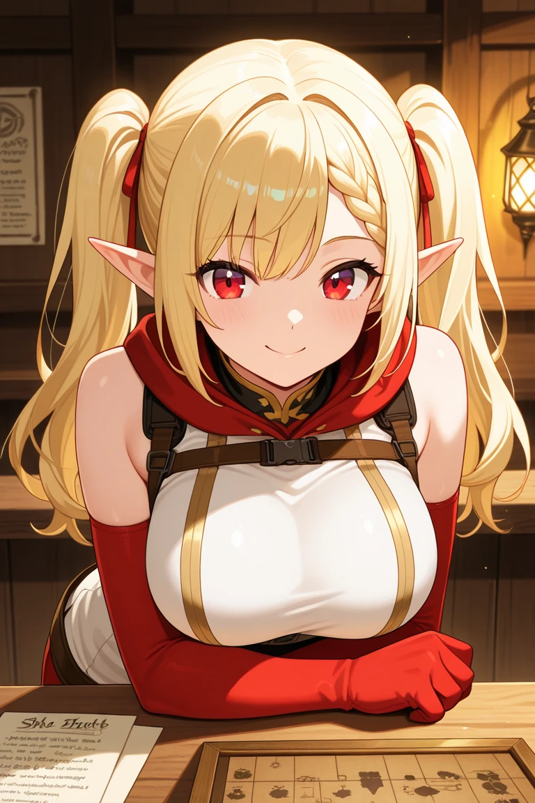 anime style beautiful women, solo woman, Elinalise, 1girl, solo, long_hair, navel, wariza, cleavage, sitting, midriff, medium_breasts, collarbone, very_long_hair, white_skirt, brown_belt, red_legwear, ((CUM)), ((tit fuck)) ((sex))