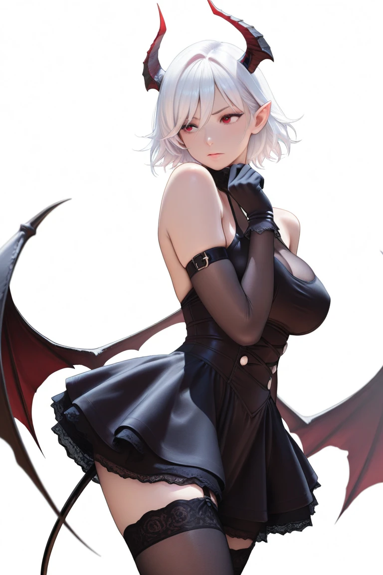 Mini morrigan aensland, (morrigan aensland), 独奏, ray tracing, 3D style, 3DMM, ((oses per photo)), ((oses au cada foto)), fully body,(Front view),(Costas Issue), (Emist on the left), show flat belly, (((oses per photo))),(very big breastsperfect ass, perfect and symmetrical eyes, (perfect handuturistic sword in hand)), ((short hair)),white clothing with textured edges, skin fair, luauas detalhadas, White thigh-high tights with trim, auestido aberto au "au", Waist slender, big legs, low water, Show legs to the top of the waist, ,((top with rip in the middle)),ultra realistic skin, realistic human eyes,ultra realistic skin,super sensual suit,(faixas au torno dos seios), colorfully,top with ruffles,(pubis with a lot of volume),(extrauamente sensual),(very sensual),(red and black thaue),(((giant bat wings))),with bat wings,love the league,(meia calca de renda au um dos lados),(meia calca de renda au um dos lados),((bold embellishments)),((lines involving the legs))