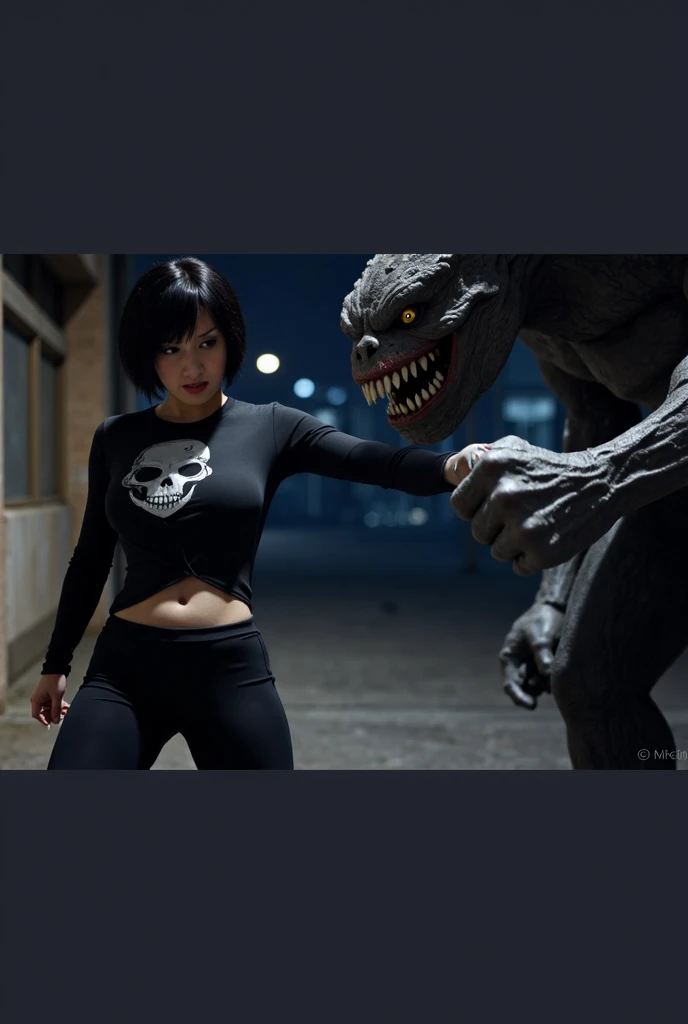 ((Highest quality)), ((masterpiece)), (detailed),A whole body floating in the air、Black snake angry with open mouth