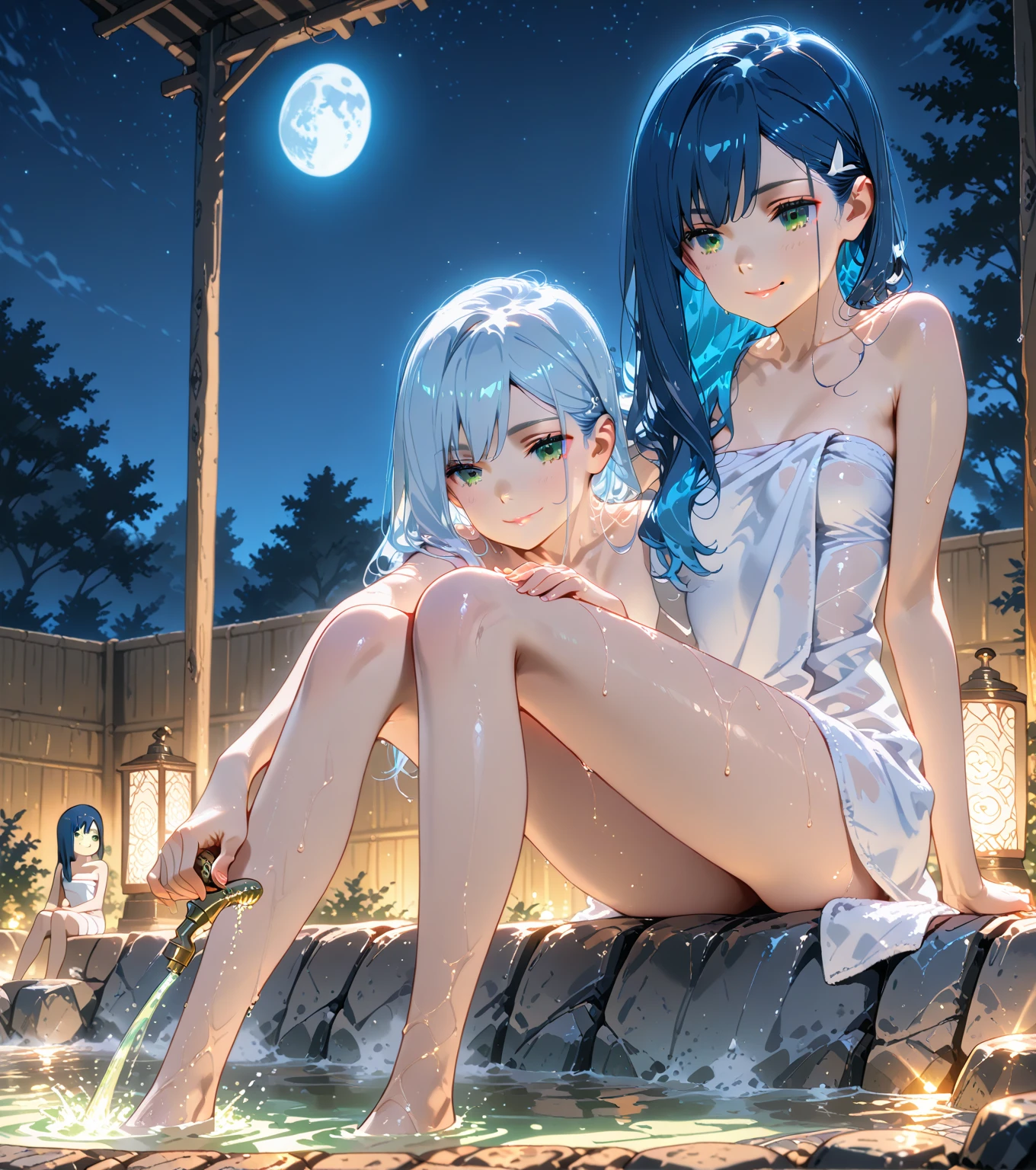 (masterpiece、Highest quality)、(日本のUnsanitary and dim地下街、Night view、Poor Street)、((Naked Women３People and above、tits、Pussy))、(Street lamp、地下へのstage)、(美しいNight view)、(Showa style、Japan favelas、Old and dirty hot spring town)、(Underground hot spring facilities、stage)、(middle School girls３People and above、Tank top、Panties、smile、fun)、((Unsanitary and dim))、Shady Red Light District、shaved ice、Sale of drinks、(stage、Everyone is having fun bathing)、smile、Happy schoolchildren、Perfect Anatomy