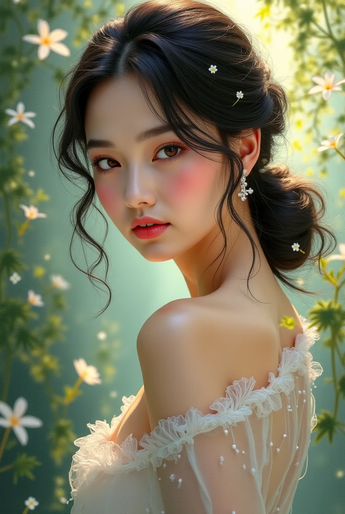 Asia Beautiful woman, big