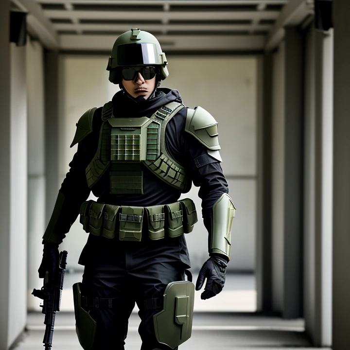 Jungkook in army outfit
