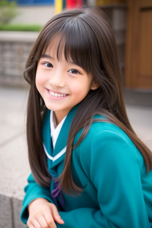 ((masterpiece)), (8k, expensive_solve), (clear_image), (highest quality), (sunlight, Face reflected in the light), (Face reflected in the light:1.1), (meitantei conan (style), Detective Conan (style), meitantei conan), alone, Beautiful eyes and fine face, ((One girl, alone)), Medium chest, Wide Hips, (Abdominal muscles:0.8), ((school uniform)), (ponytail), (blush, Happy, Happy smile, Laughter),
