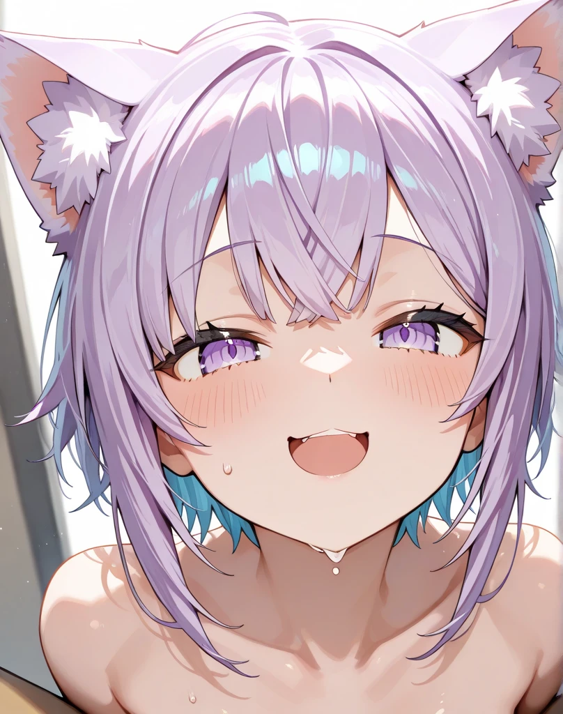 Purple garter belt,Purple pubic hair,Ahegao,smile,Love juice,Sweat,tears,Big dildo in pussy,Massive Squirting,Facial,Uterus tattoo,transformation,Slut,Fallen,sunken chikubi