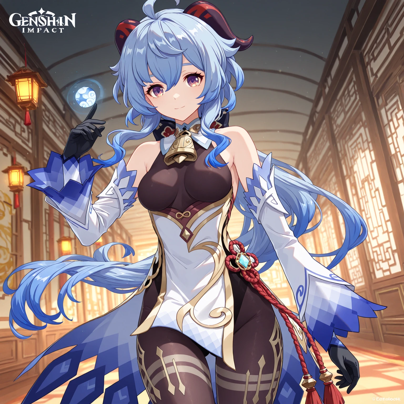 Anime - Chinese woman standing in unreal space in sexy hanfu and armor, seductive anime girl, sexy ancient female warrior, full body details, (big breasts 1.4), (long legs 1.1), [ 4 k digital art ]!, smooth anime CG art, female action anime girl, shiny white skin, SFW version, full body pose, perfect body