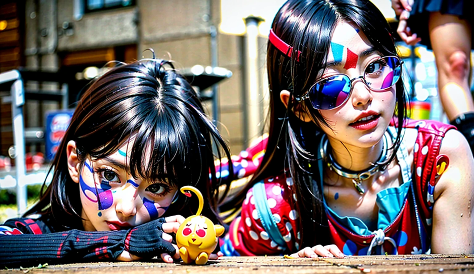 Douluo Continent Xiao Wu was blindfolded,Tied to a park bench,A crowd of people gathered around watching。Best quality at best,tmasterpiece,A high resolution,1girl,Transparent silk porcelain dress,beautiful face,hair adornments,looking at viewert,ssmile,closing the mouth,cparted lips,shift dresses,hair adornments,choker necklace,jewely,long whitr hair,耳Nipple Ring,beautiful face,upon body,dingdall effect,真实感,dark studio,edge lit,twotonelighting,(highdetailskin:1.2),8k uhd,digital SLR camera,softlighting,high qulity,Volumetriclighting,sneak shot,photore,A high resolution,4k,8k,Background bokeh