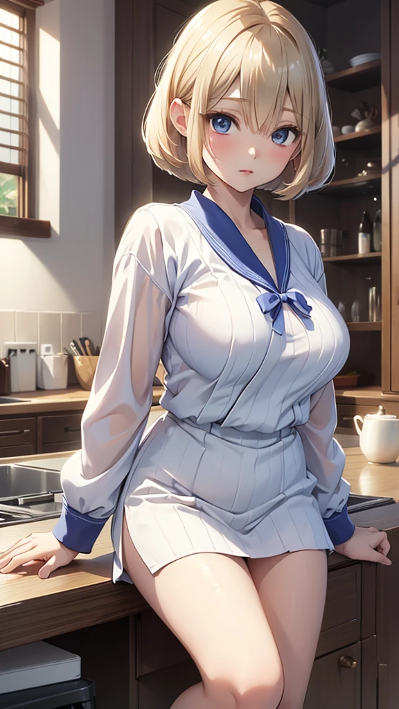 Charles Robinson, Anne Anderson, Japanese anime, surreal mysterious strange bizarre fantasy sci-fi fantastic, Baumkuchen, King of sweets, baker, Obelias, Is it bread or cooking?, detailed, high resolution high definition high quality masterpiece, huge tits cleavage large ass