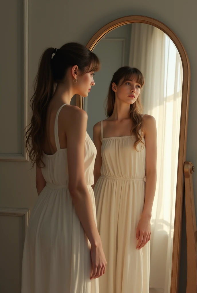 Natural elegance:
Choose clothes and accessories that highlight your femininity in a soft and elegant way. Well-cut pieces in colors that highlight your skin can make all the difference..