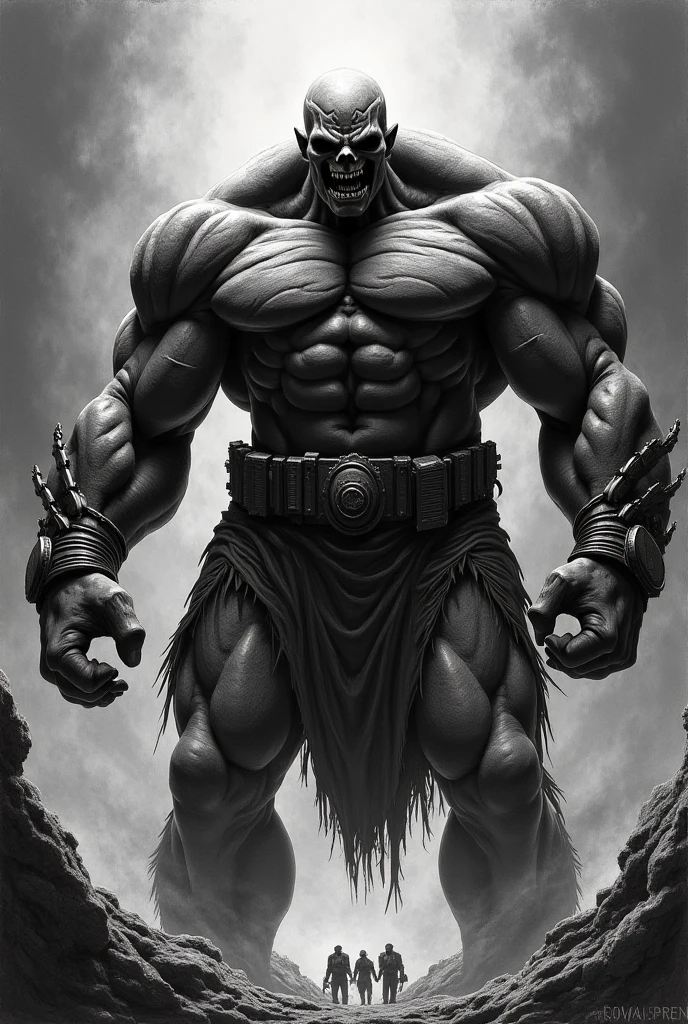 (16k, RAW photo, best quality, masterpiece: 1.2), ultra-detailed, formal art, photo realism: 1.37, full body photo, (He Man)),( Dwayne Johnson)film grain, action pose,clothing,details