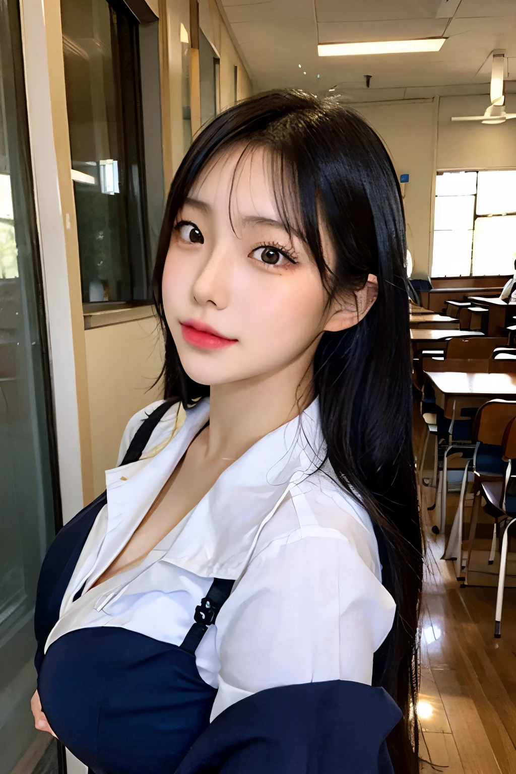 Beautiful and Hot Japanese Schoolgirl with big 