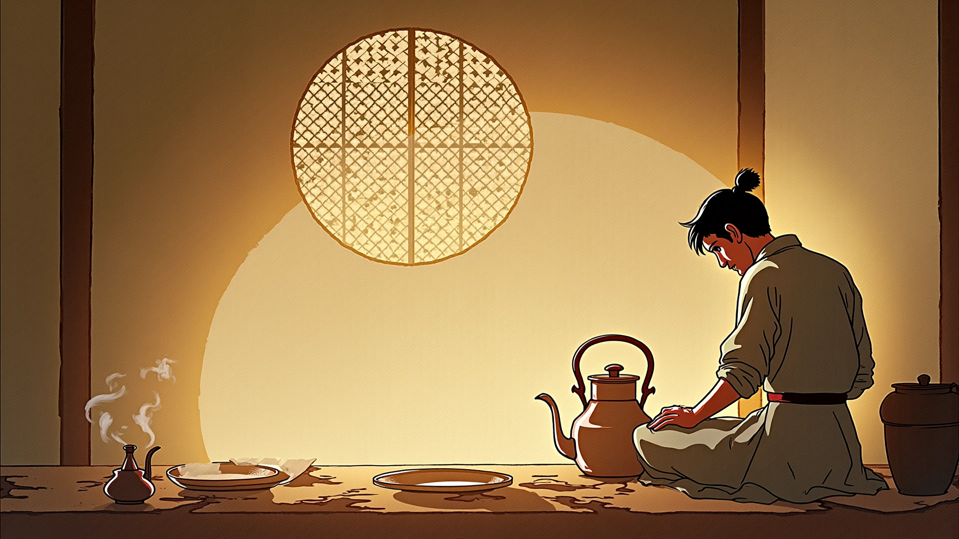drinking tea on top the magic hut, manga, limited palette, various characters, title text, panels, clouds, (woman drinking tea), beautiful face
score_8_up  <lora:DB-10FT:1>