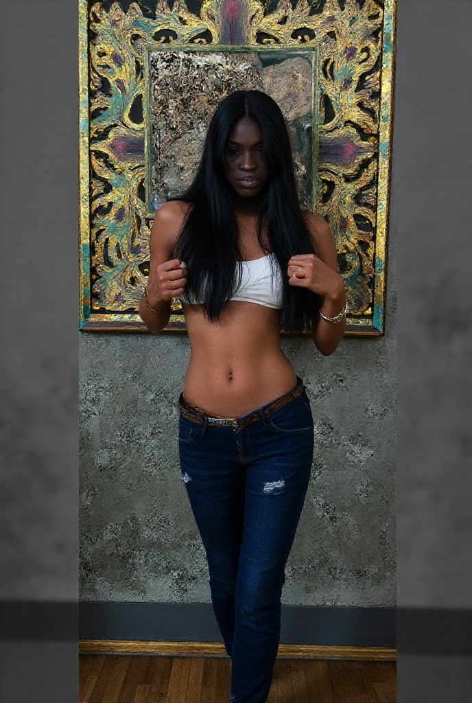 High angle shot, ((Benevolent ((dark-skinned Trinidadian)) woman of compassion and pleasure)) sitting in an (ornate throne) while practicing writing cursive), (wearing intricately detailed sportswear showing toned muscular abs), mystic tattoos on arms and body, (wearing beautiful ornate stacked wooden bracelets and anklets), plump thighs, high quality photo, (in the middle of the dense cannabis sativa and ripe mango tree forest during golden hour),