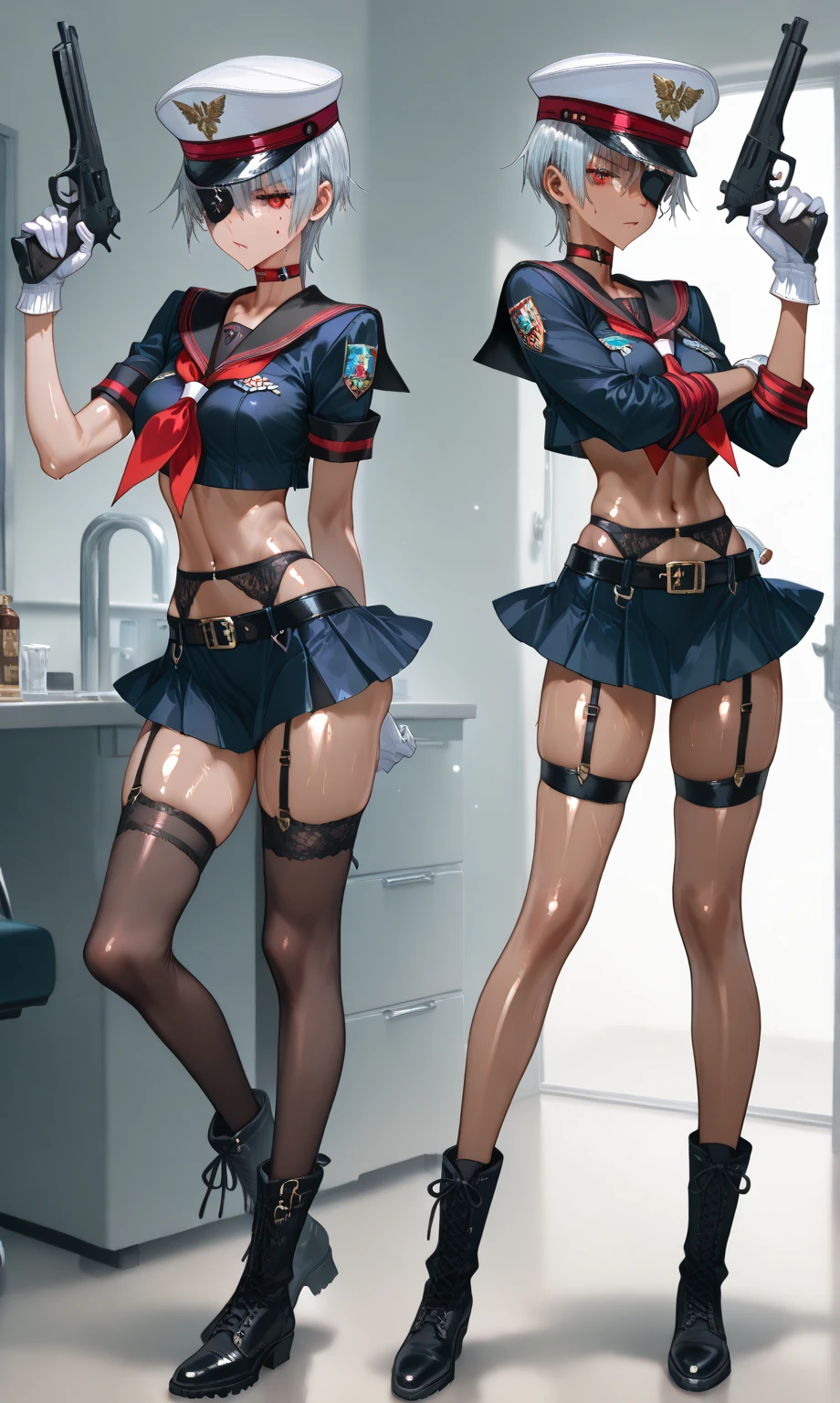 (masterpiece), (Many women),Many women,White nurse dress with front opening,Lace lining on skirt,Nurse cap,Tied up hairstyle,Small breasts,Small Ass,Natural light, Realistic, skinny, (Please lift your skirt), With a smile. White Stockings,Long nipples,Areola,See-through bra,See-through panties,(Everyone gets changed in the locker room..),Preparing to return