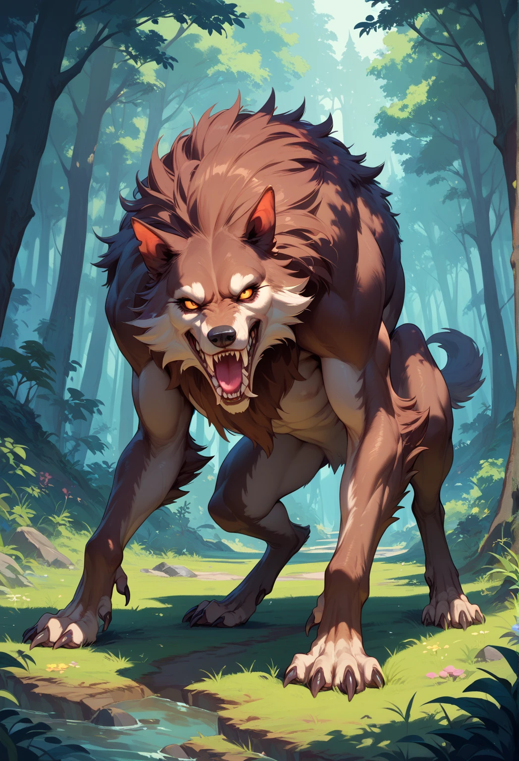 explicit furry artwork by taka,by haps,(feral werewolf),(thick sheath),(balls::1.1),(cartoon werewolf),collar,(thick legs),yellow eyes,(beautiful eyes, detailed eyes:1.3),(fluffy),(tuft), (correct anatomy:1.1),(blurring background,beautiful background,4k,hd quality, detailed textures)