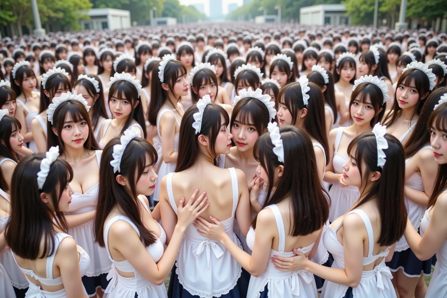 soldier、A 16-year-old Japanese girl in camouflage、Girl being sexually harassed by a guy、whole body、A girl surrounded by five naked boys、Crying girl、Small breasts、Small breasts、A girl is hugged by a man from the front、A girl is hugged from behind by a man、Beautiful legs