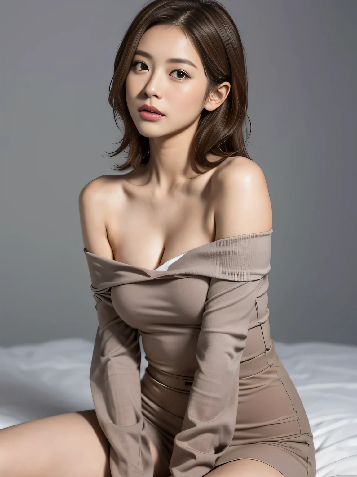 em 2100、future、One person、beautiful、woman、elegant、sexy、Thigh shot