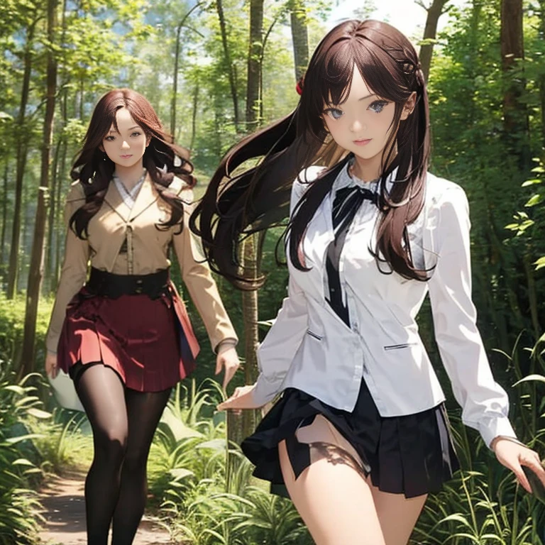 Forest at night,Ghastly,Large Breasts,long legs,