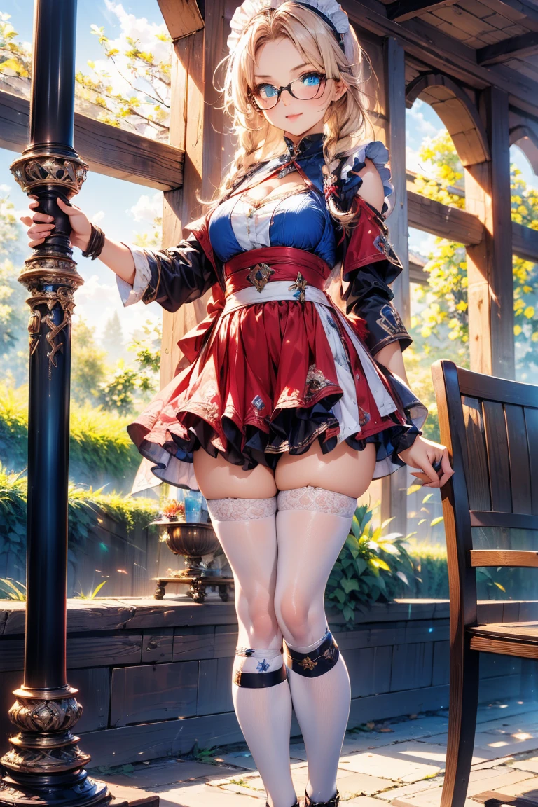 show entire body, feet in view, gorgeous female models, Oktoberfest costume, pantyhose, no shoes, smiling