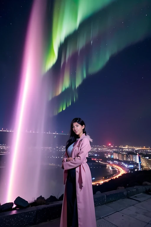 Ultra-grand scenes,The ultra-wide-angle lens captures the appearance of the adventurer girl on location。The adventurer girl can always quickly change clothes for scene elements,And the change in clothing does not affect the display of her physical characteristics。The adventurer's extremely tall body has a tight and extremely concave S-shaped curve,Her muscles are tight and her lines are slender, resulting in extremely exaggerated visual effects,The sternum of the adventurer mother narrowed and tightened,Abdominal coarctation and tightening,The waist narrows and tightens,The waist and abdomen are elongated and the chest and crotch are shortened to accentuate the slender line of the waist and abdomen,And make her K-cup teardrop-shaped super-large breasts tightened by the equipment straps。The adventurer's crotch is delicate and dexterous,But the buttocks are muscular,The silhouette is quite upturned,Her physiology will hold up the tights and tighten them。The adventurer's length is 67 percent taller than the bursting long legs%,The length is even taller than a normal person,And the hips and legs have round and beautiful lines。With tough and coquettish facial features, she is always as cheerful as the sun,Skyscraper Heels, a multifunctional off-road style with a strong sense of technology, was stepped on by her,Sometimes only her graceful figure can be seen,But her eyes shining like flame were always bright,She wears delicate and practical field gear on her hands, feet, wrists, neck and shoulders,The high-tech detection equipment flashes a variety of cue lights and neon-like information light screens,Let her always be surrounded by a charming colorful brilliance。Use Midjourney's advanced stroke tools and color palettes, as well as tools like texture packs and model packs, to create special bodysuits that inspire adventurers,While having good performance,Reflect the unique physiological characteristics of the adventurer in different postures and handle the corresponding a