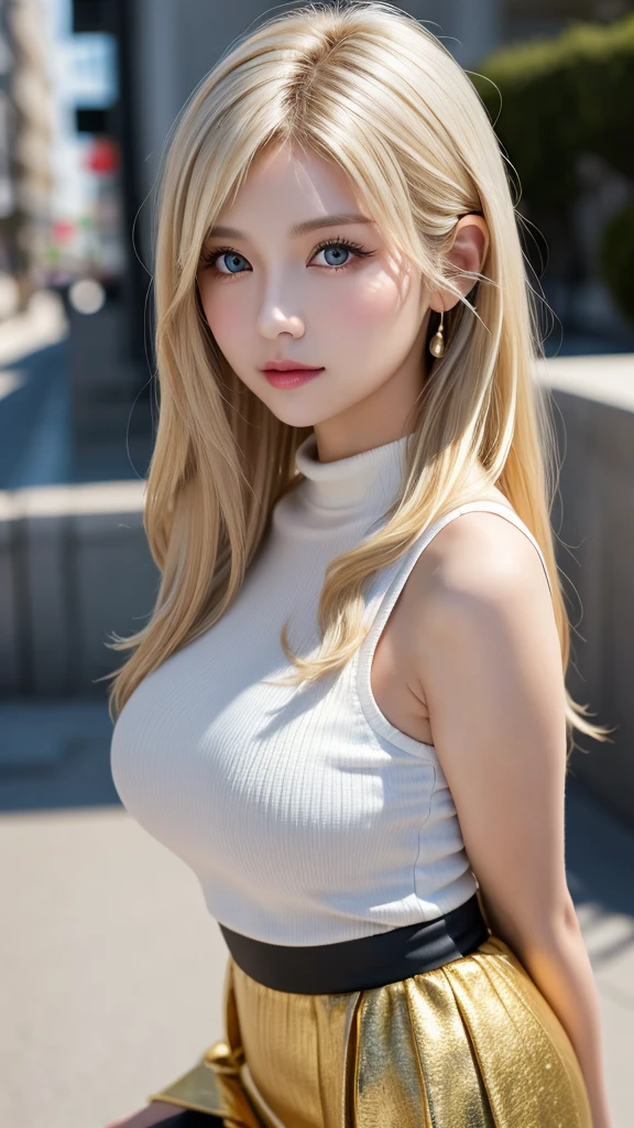 sexy big breasts、15 year old beautiful girl sexy cute looks and cute, beautiful and sexy face、The strong wind blows the hair in front of my face、Beautiful long blonde straight hair with beautiful cute and sexy eyes hidden in her long bangs