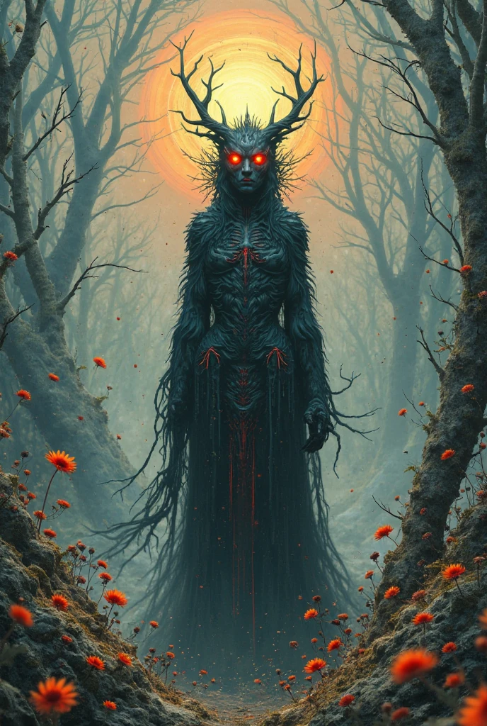 best quality, masterpiece, hdr, high-resolution, hyperdetailed, cinematic, dark, cinematic light, dark studio, occult, occult art, gothic, dark colors, gothic castle, (night:1.3), starry sky, red moon, forest, (winter:1.1), bones, skeleton, b3ks1nsk1, intricate biomechanical detail, beksinski style, hrgiger, biomechanical <lora:epi_noiseoffset2:1.0>, <lora:Beksinski2:1.0>, <lora:hrgiger2x:0.5>