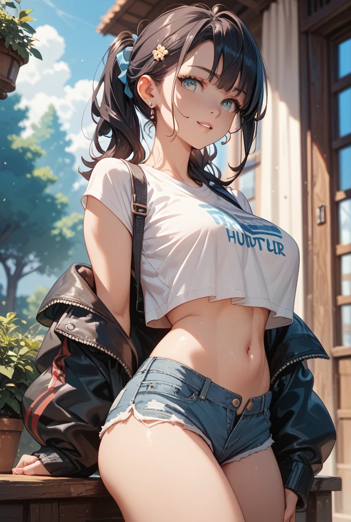 anime girl with short hair and suspenders brushing her teeth, anime style mixed with fujifilm, anime girl, anime girl in real life, makoto shinkai and artgerm, anime inspired, anime girl drinks energy drink, anime girls, anime girl cosplay, casual pose, anime vibes, ilya kuvshinov style, anime style, d. va from overwatch