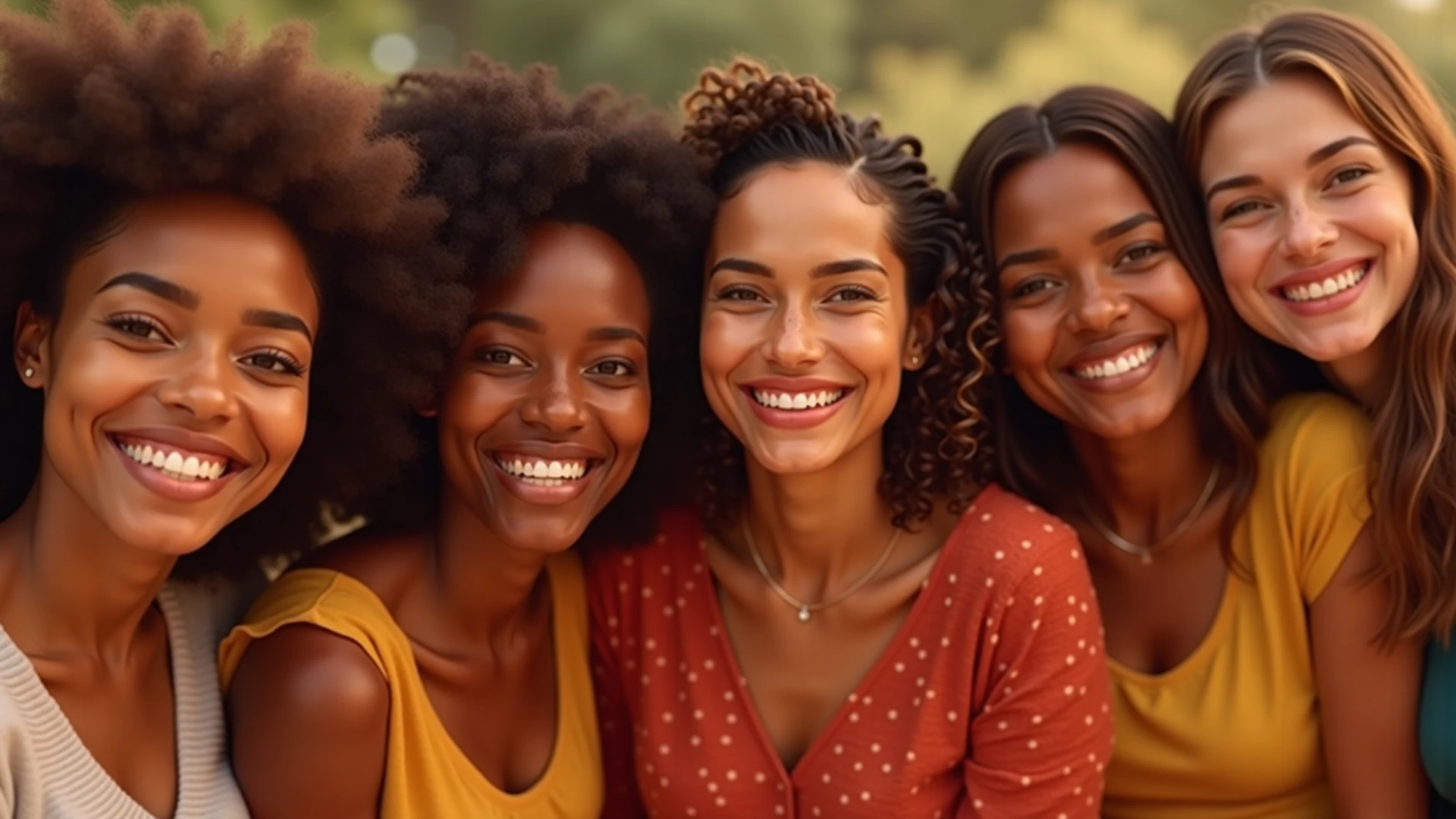 3 hot smiling mixed race women