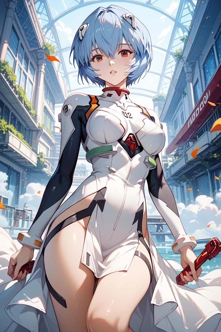 (((Ayanami Rei))),One Girl,solo,(Tabletop,Highest quality, Official art, beautifully、aesthetic:1.2),(超High resolution, (4K),Beach,Good lighting, (Photon Mapping, Radio City, Physically Based Rendering,Auto White Balance), Technology talent,wonderful,Sharp Focus,Rich background, (((High skin detail,)))Dynamic Lighting,Complex, Detailed costume,cute,Watery eye,((short hair,))Expressionless, Tilt,  turtleneck, Bodysuits, Mechanical side light),(beautiful girl,Sparkling),(Sky Blue Hair,Pink Eyes,）[[Delicate fingers and hands:0.55]::0.85],(Finger details),(Ultra-wide-angle lens:1.7),can&#39;t believe it, Absurdly. Micro Shot,Focus on the face,、Big Ass、Sexy Lingerie、Splinter、Show off your body to the audience
