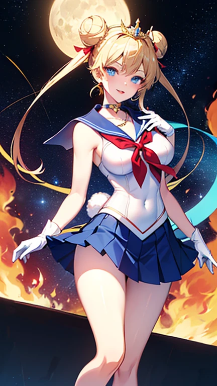high-level image quality、Sailor Venus Costume、orange colors、Large ribbon on the chest of Sailor Venus、Photo,White panty、Orange high heels for Sailor Venus、rialistic photo、An ultra-high picture quality、Panties showing off a rolled up skirt、ｒBeautiful armpits、Beautiful white panties、Live-action quality、Crotch wide open、I can see my panties.、Beautiful facial features、beautiful thigh、Ultra mini skirt、sailorvenus、poneyTail、Spread your crotch wide、a close up of a woman in a costume posing for a picture, White panty、A sexy、Anime girl cosplay, Sailor Moon Style, Anime Cosplay, Beautiful armpits、Beautiful navel、Sailor Moon!! Beautiful, cosplay foto, Cosplay,  Real Photographics, Inspired by Yang J