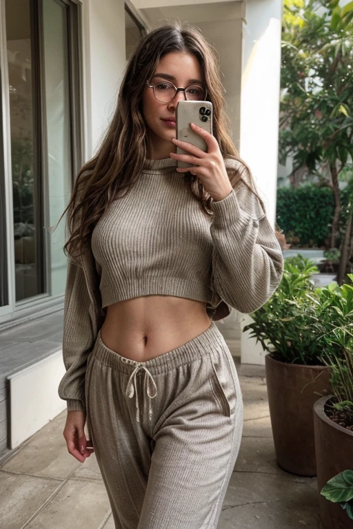 ung teen brazilian, 18 anos, , magra e alta, seios grandes, cozy sweater, elegante, pants, in the living room,