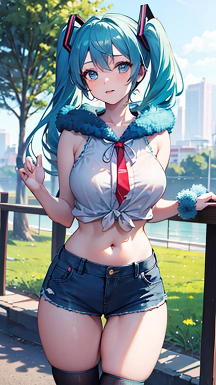 (NSFW:1.2), (8K, Raw photography, Top image quality, tmasterpiece: 1.4), ultra highly detailed, (realisitic, photoreallistic: 1.48), 1girl in, Solo Focus, type moon style, Kyoto Animation Style, short-length hair, (blue hairs:1.7), Blunt bangs, Hair Between Eyes, Clear eyes, side locks, White hair, Shiny hair, beautiful detailed cold face, Seductive smile, angry, complex details beautiful and delicate eyes, bare_shoulders, huge-breast, Gray eyes, White skin, Hair Ornament, (((T-shirt))), swim ring, swimsuit, beautiful bare back, Sandals, Skindentation, 鎖骨, bare_Legs, beach, Beautiful detailed sky, White sand, tree, very precise details, absurdist, Extremely detailed, 16k wallpaper,remrezero