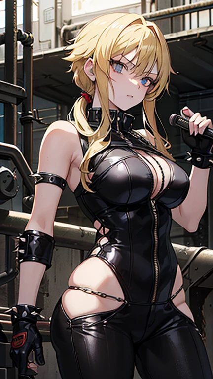 4K images、Rallista、Highest quality、masterpiece、Cinematic lighting,red ribbon,blunt bangs,green eyes,ringlets, twin drills,gold hair.lace, large breasts,princess,{{{{{{{{shaded face,seductive smile}}}}}}}}},steam,princess dress,armpits,