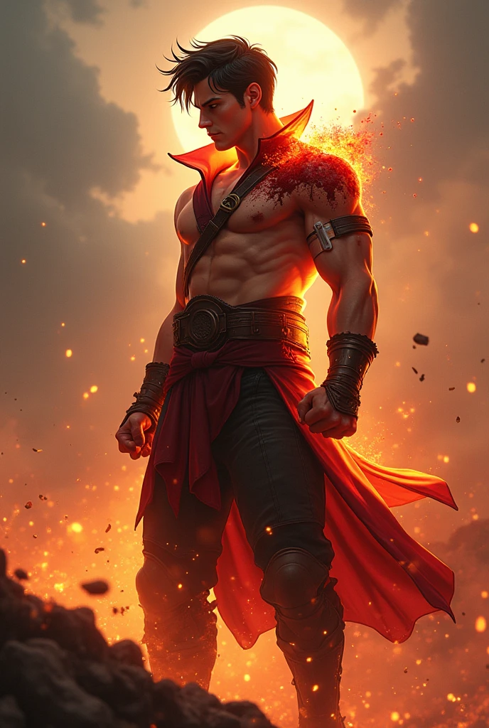 A young man with the power of volcanoes