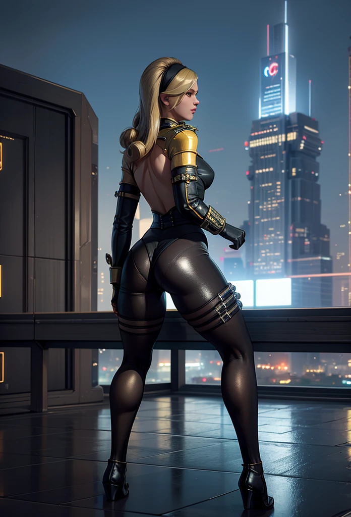 Magik (Anya Taylor-Joy, blonde, New mutants) rubbing her ass on camera, rubbing her ass on the photorealistic viewer, 8k, Photo raw, depth of field