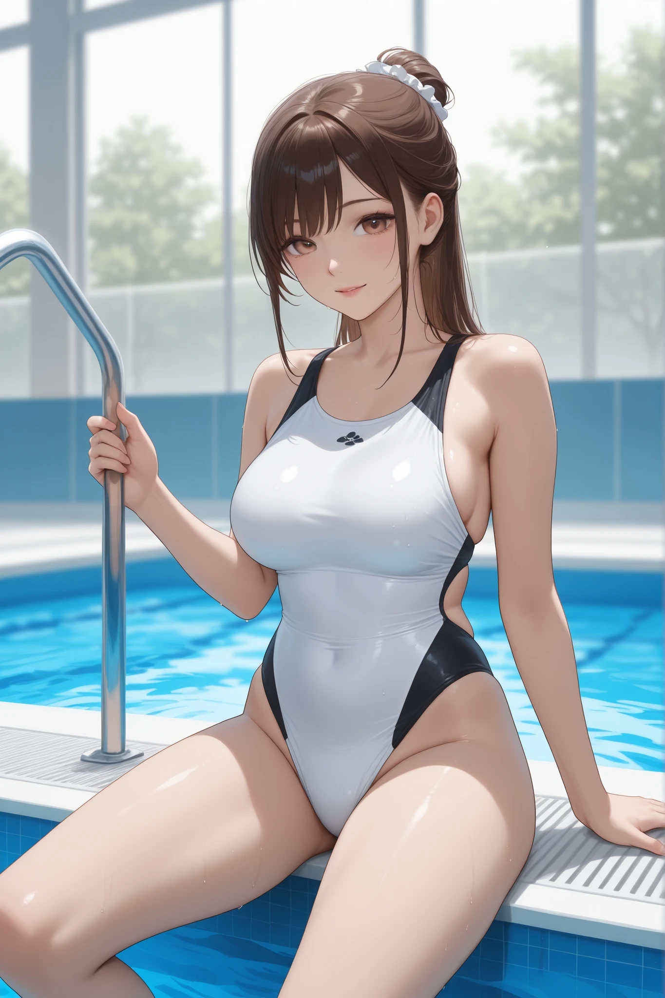 sexy beauty High leg swimsuit