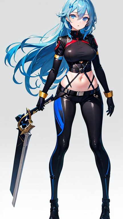 Blue Hair,realism, trace,，Role List, Reference table, Draw while standing, 8k, Super Detail, 1080p, Women HD，woman, 16K, high resolution, best quality, high quality, Anatomically correct, masterpiece, precise, Ultra HD，as elegant as a swan，Unreal Engine， Ghibli-style colors,   anime big breasts,  Draw while standing, Viewing angle,Combat armor，perspective，Lace skirt