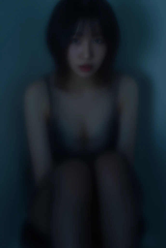 Highest quality、Masterpiece、8k、Japanese women、30th Generation、ghost、Pale skin、Office at night、Dark atmosphere、scared、sexy、?????、pubic hair、Slender figure、Beautiful feet、Realistic Face、Horror、Realistic hands