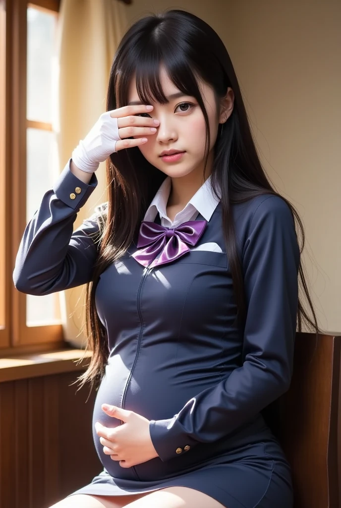 pregnant-high-school-girls-chuunibyou-japanese-school-uniforms