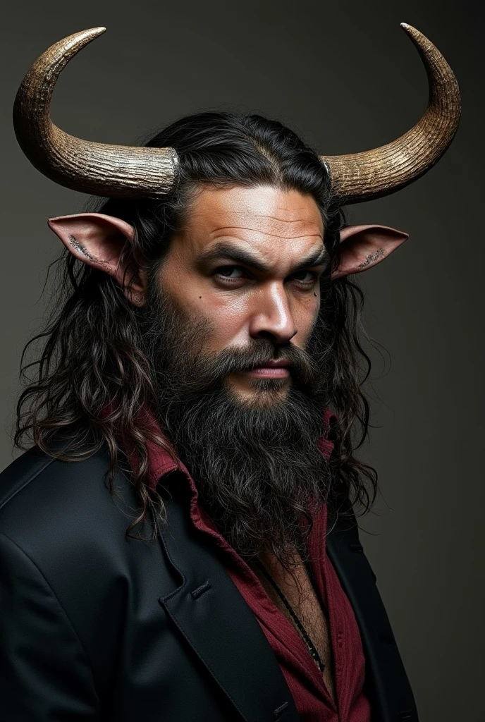 an awarded profesional photography of (1man:1.3) dragon with Gray eyes with male Long straight hair with a center part hairstyle hairstyle and 5 o'clock shadow in Grapefruit Red color, he wear sleeveless shirt and horned helmet skeptical, twisted torso in dining room ,(epic scene:1.3),ultradetialed character with perfect face,detailed skin,(ultrasharp:1.3),(masterpiece:1.1),best quality,(photorealistic:1.2),ultrarealistic,realistic ultradetailed character,4k perfect quality, <lyco:GoodHands-beta2:1> by Tim Burton Top Lighting camera angle perspective and feet out of frame Magnificent,Imperceptible detail,Intricately designed, (perfect quality face:1.5) hyper-detailed complex, insanely detailed, detailed clothes, detailed skin, detailed body, , 1man, realistic lights, realistic shadows, profesional photo