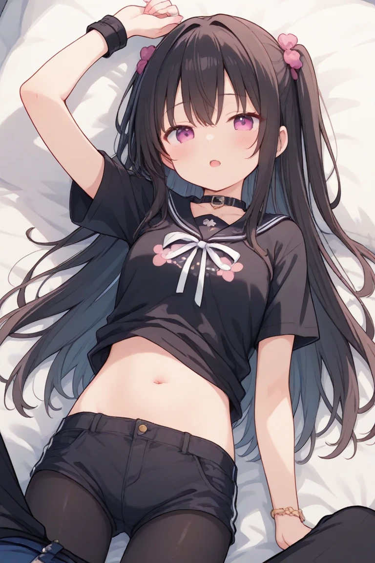 super fine illustration, ,
blood, bloody, 
a girl, laying down, on back,
(bleeding from , bleeding on :1.4), puberty,  bleeding,
(pubic hair:1.2),
,
(1boy, bloody ,  :1.3), ( inserted in :1.32), (:1.1),
( in :1.2),
(navy blue school uniform:1.1),  sailor  uniform, skirt flipped up,
(low pigtails, low twintails:1.2), black hair,
petrified, painful expression, blush, white breath,
floor,
(from point of view : 1.25),
upper body, feet out of frame